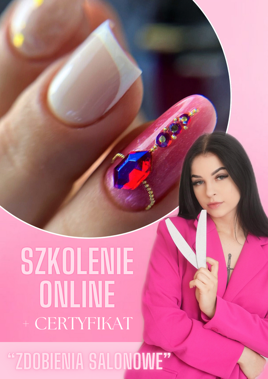 Szkolenie online „Zdobienia salonowe” z certyfikatem mailowym